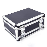 30*15*23cm Aluminum New Framed Locking Gun Pistol HandGun Lock Box Hard Storage Carry Case Black