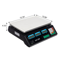 ACS-30 40kg/5g Digital Price Computing Scale for Vegetable US Plug Silver & Black