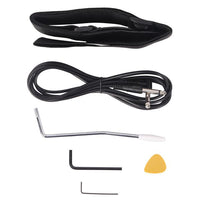 Lightning Style Electric Guitar with Power Cord/Strap/Bag/Plectrums Black & White