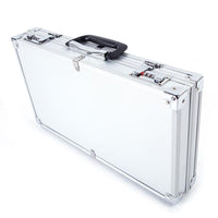 45*25*7.5cm Aluminum New Framed Locking Gun Pistol HandGun Lock Box Hard Storage Carry Case Silver