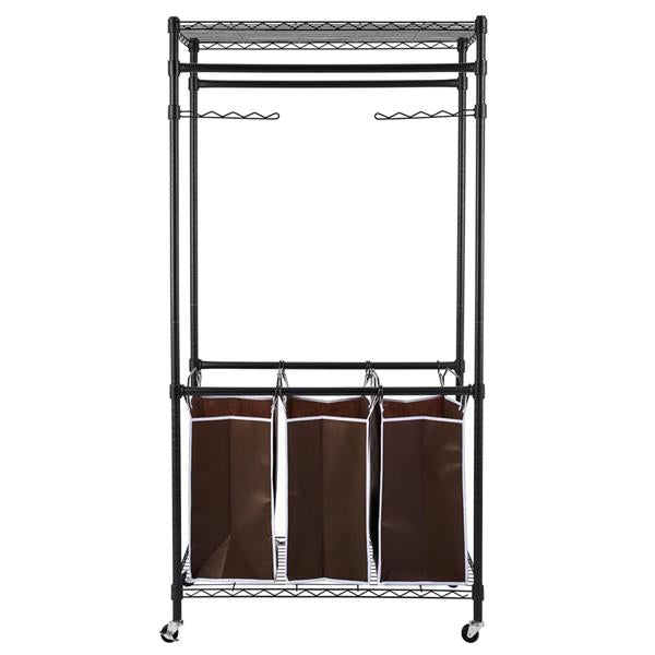 Heavy-Duty Sorting Hamper Commercial Grade Clothes Rack