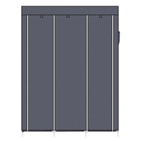 67" Portable Closet Organizer Wardrobe Storage Organizer with 10 Shelves Quick and Easy to Assemble Extra Space Gray