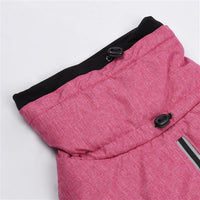 New Style Dog Winter Jacket with Waterproof Warm Polyester Filling Fabric-（pink, size M）