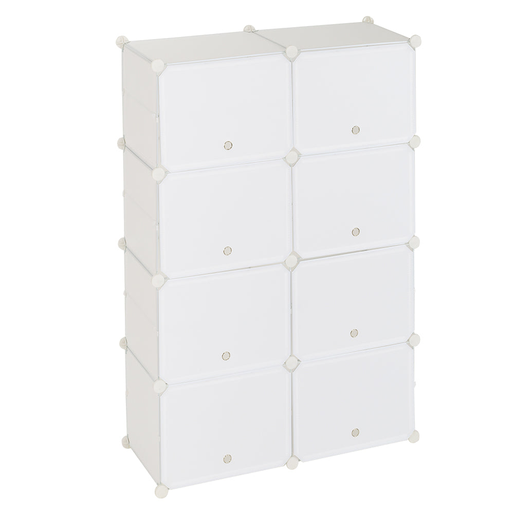 7-Tier Portable 28 Pair Shoe Rack Organizer 14 Grids Tower Shelf Storage Cabinet Stand Expandable for Heels, Boots, Slippers, White