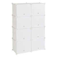 7-Tier Portable 28 Pair Shoe Rack Organizer 14 Grids Tower Shelf Storage Cabinet Stand Expandable for Heels, Boots, Slippers, White