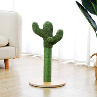 Cactus Cat Scratching Post 21.7'' Cat Scratcher with Sisal Rope for Small & Medium Cats Kittens Green