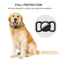 For Apple Airtag GPS Finder Dog Pet Collar Loop Silicone Protective Case