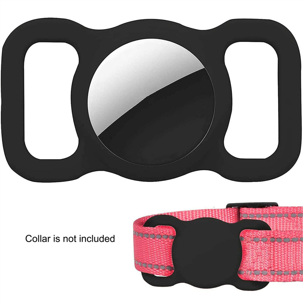 For Apple Airtag GPS Finder Dog Pet Collar Loop Silicone Protective Case