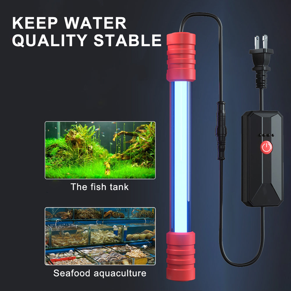 Aquarium Fish Tank Germicidal UV Light Sterilizer Pond Submersible Clean Lamp US