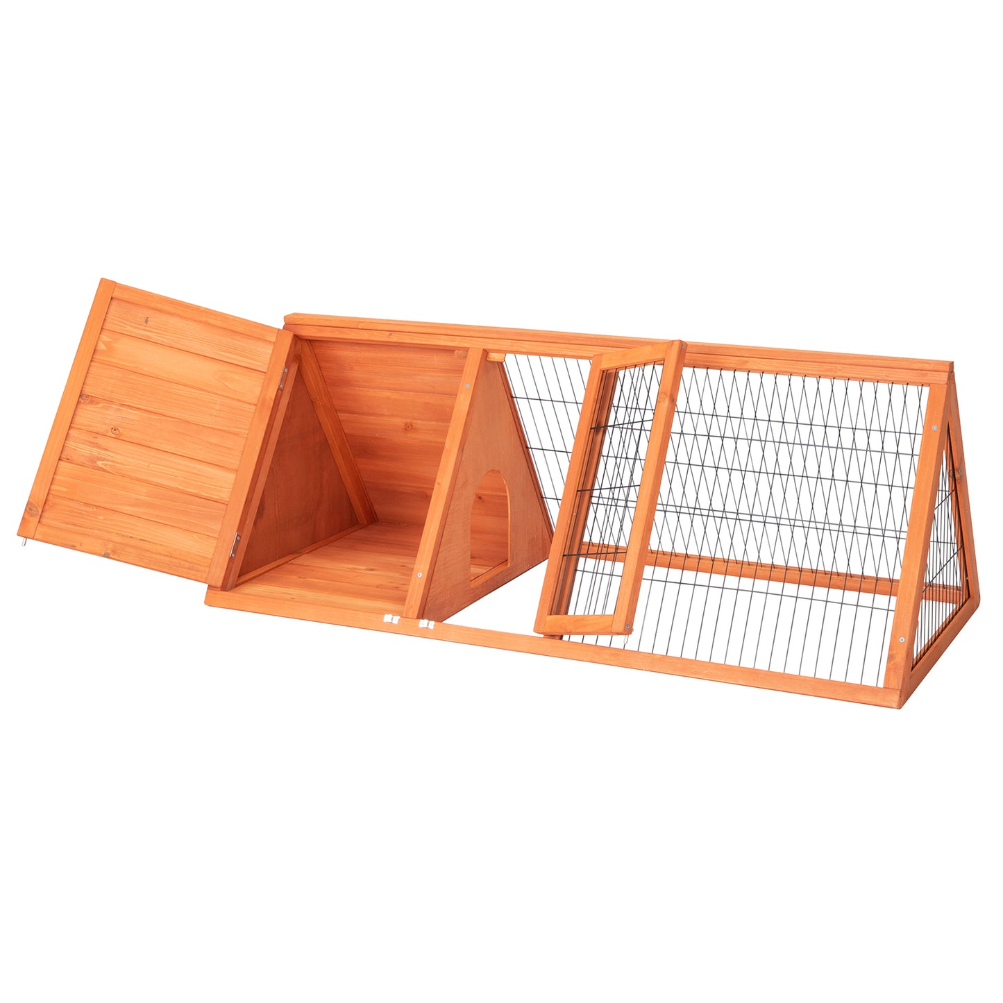 50" Wooden Rabbit Guinea Pig Hutch Wooden Rabbit Guinea Pig House