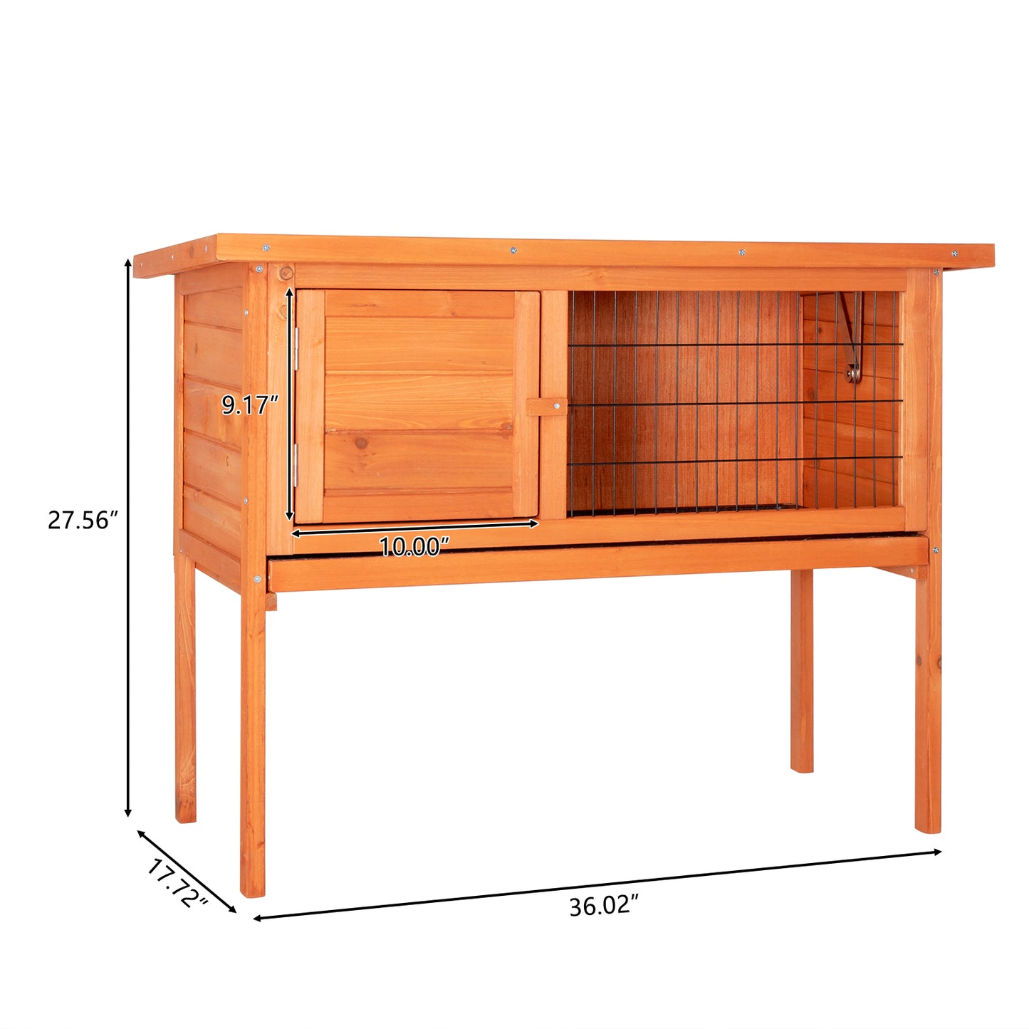 36" Single Deck Waterproof Wooden Chicken Coop Hen House Pet Animal Poultry Cage Rabbit Hutch Natura