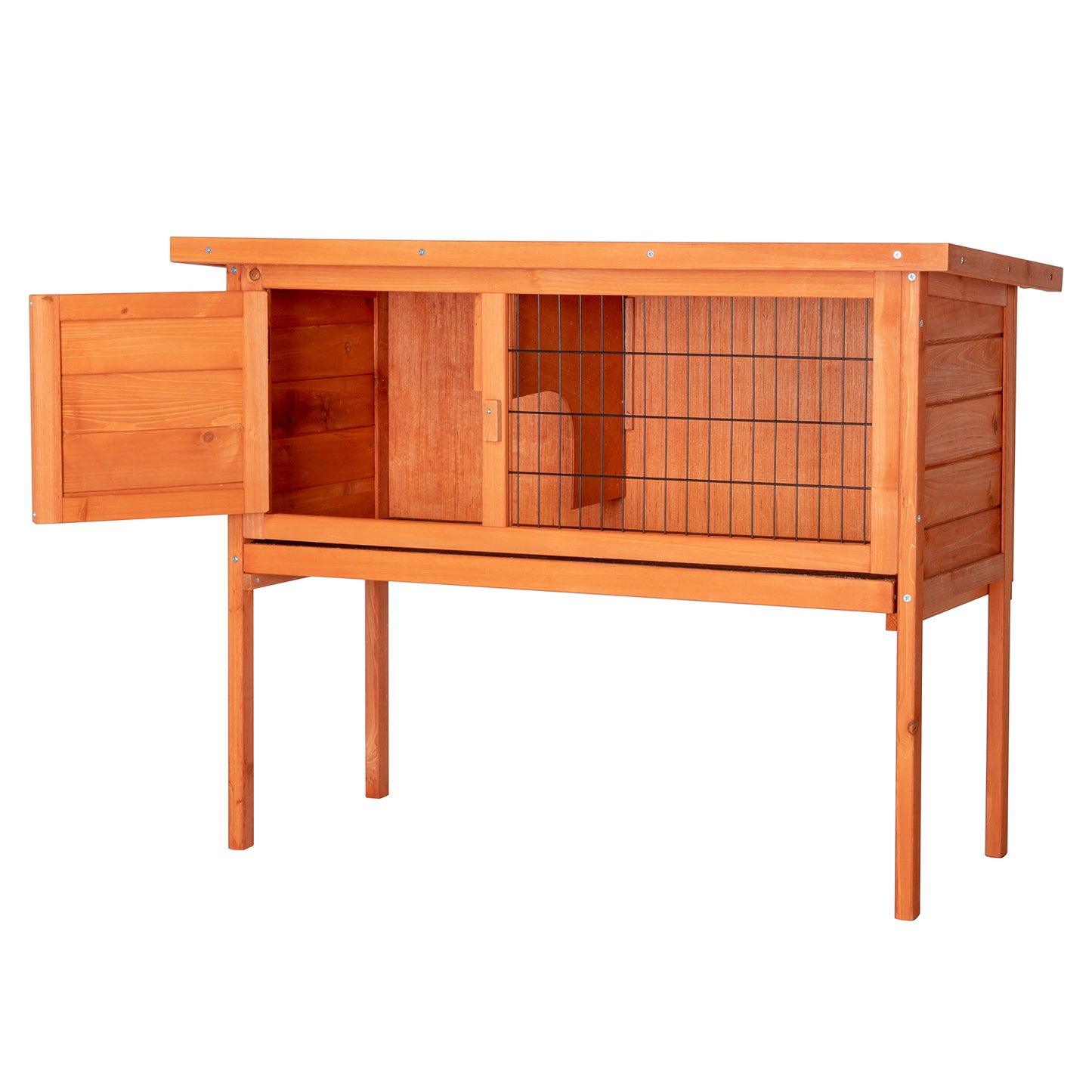 36" Single Deck Waterproof Wooden Chicken Coop Hen House Pet Animal Poultry Cage Rabbit Hutch Natura