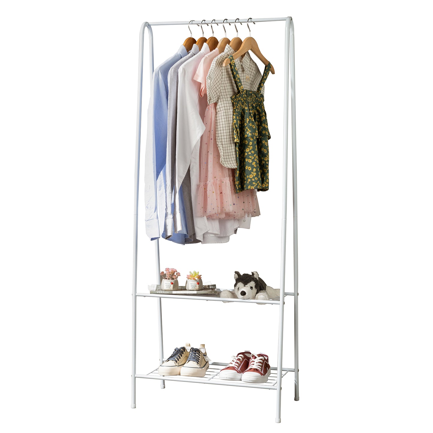 2-Tier Durable Shelf for Shoes Clothes Storage