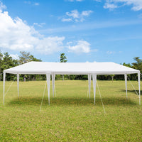 3*9m Non-Cloth PE Cloth Plastic Sprayed Iron Pipe Outdoor Party Tent White