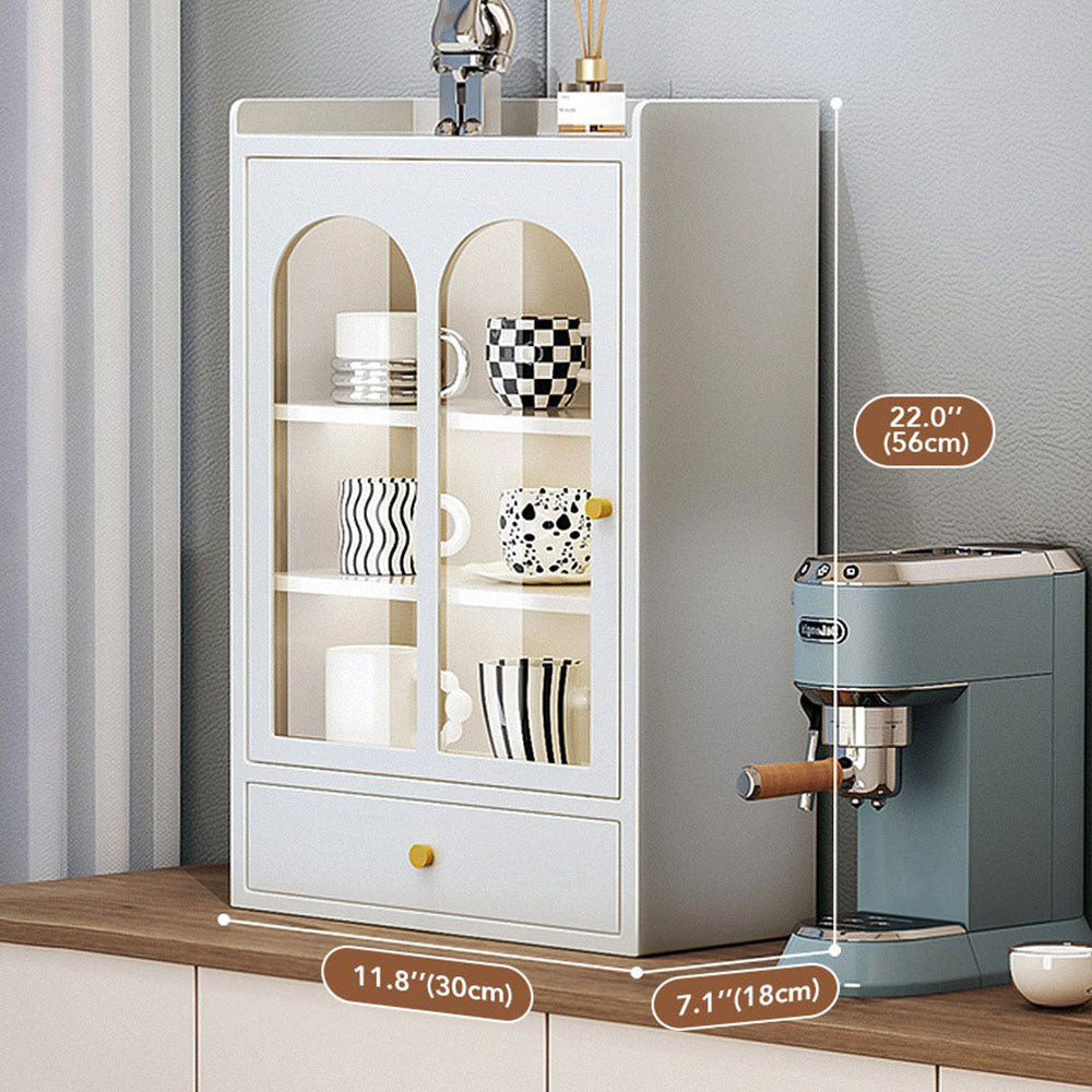 Joybos® Metal Desktop Display Cabinet With Drawers