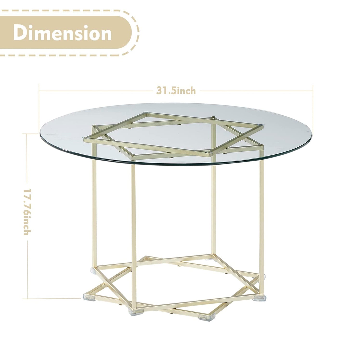 coffee table, glass coffee table with gold frame round and glass top for home office, metal table legs, home decor accent cocktail table