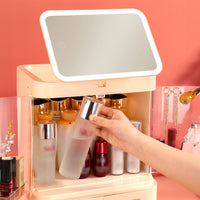 Joybos® Multifunctional Makeup Case With Rotatable LED Mirror