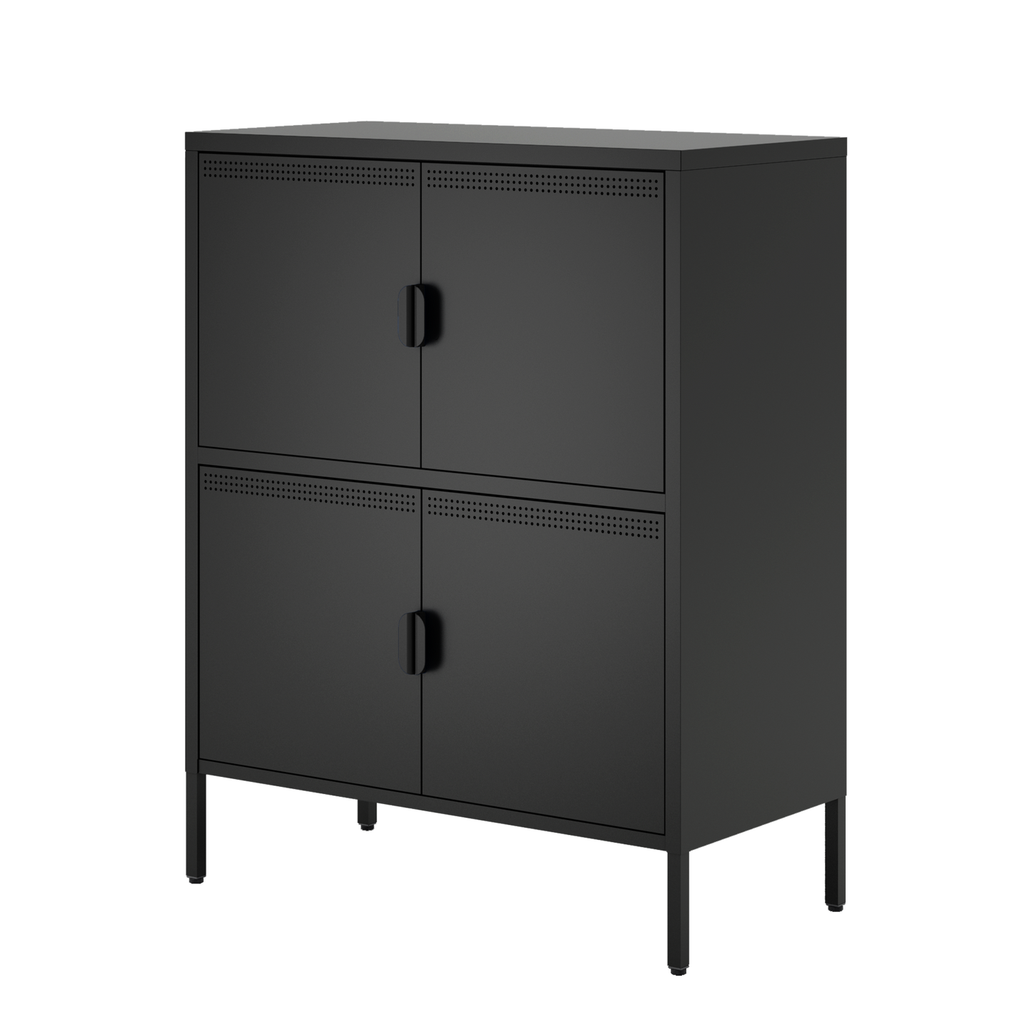 4 Door Metal Accent Storage Cabinet for Home Office,School,Garage