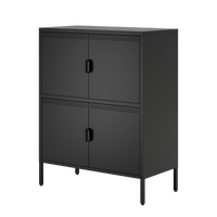 4 Door Metal Accent Storage Cabinet for Home Office,School,Garage