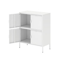 4 Door Metal Accent Storage Cabinet for Home Office,School,Garage