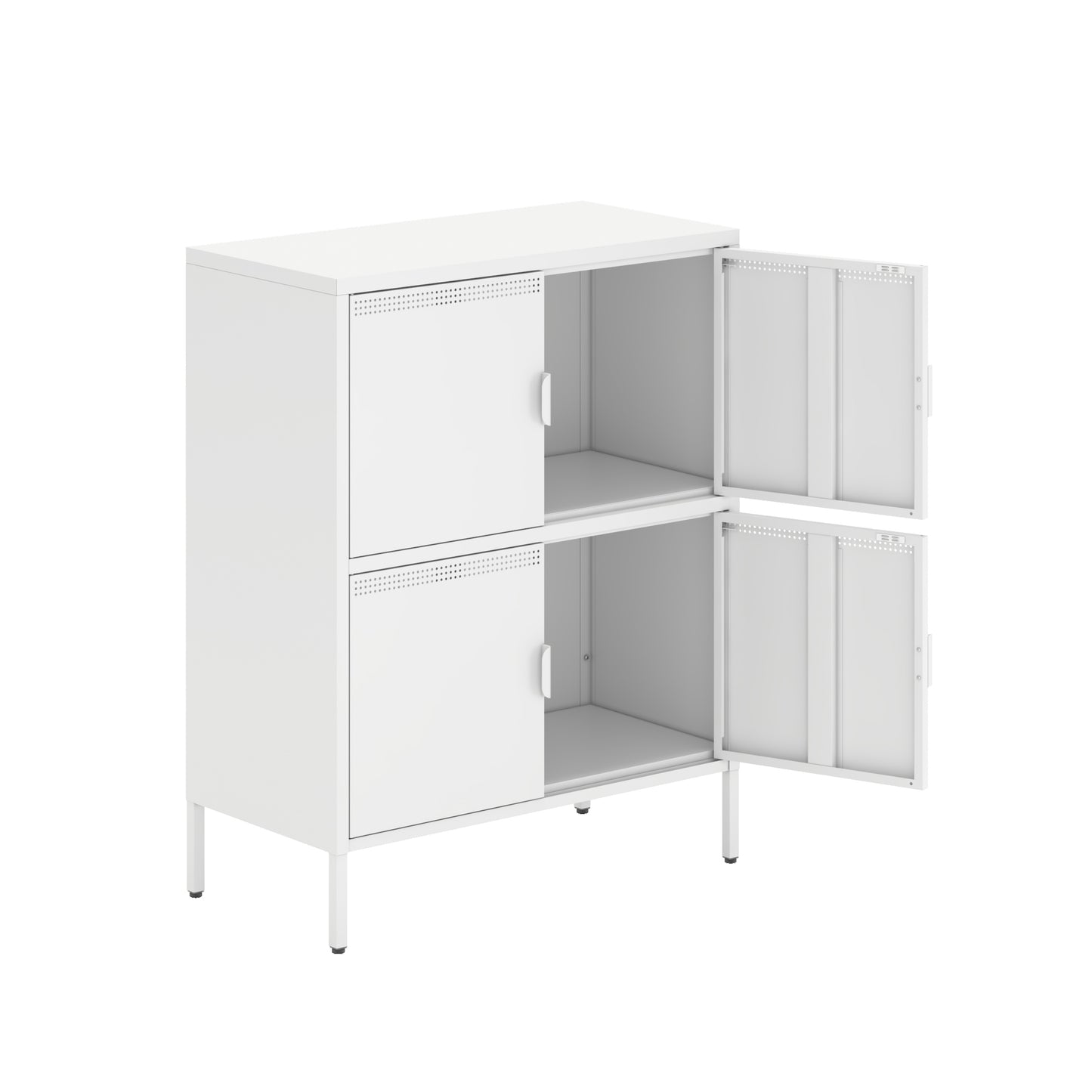 4 Door Metal Accent Storage Cabinet for Home Office,School,Garage