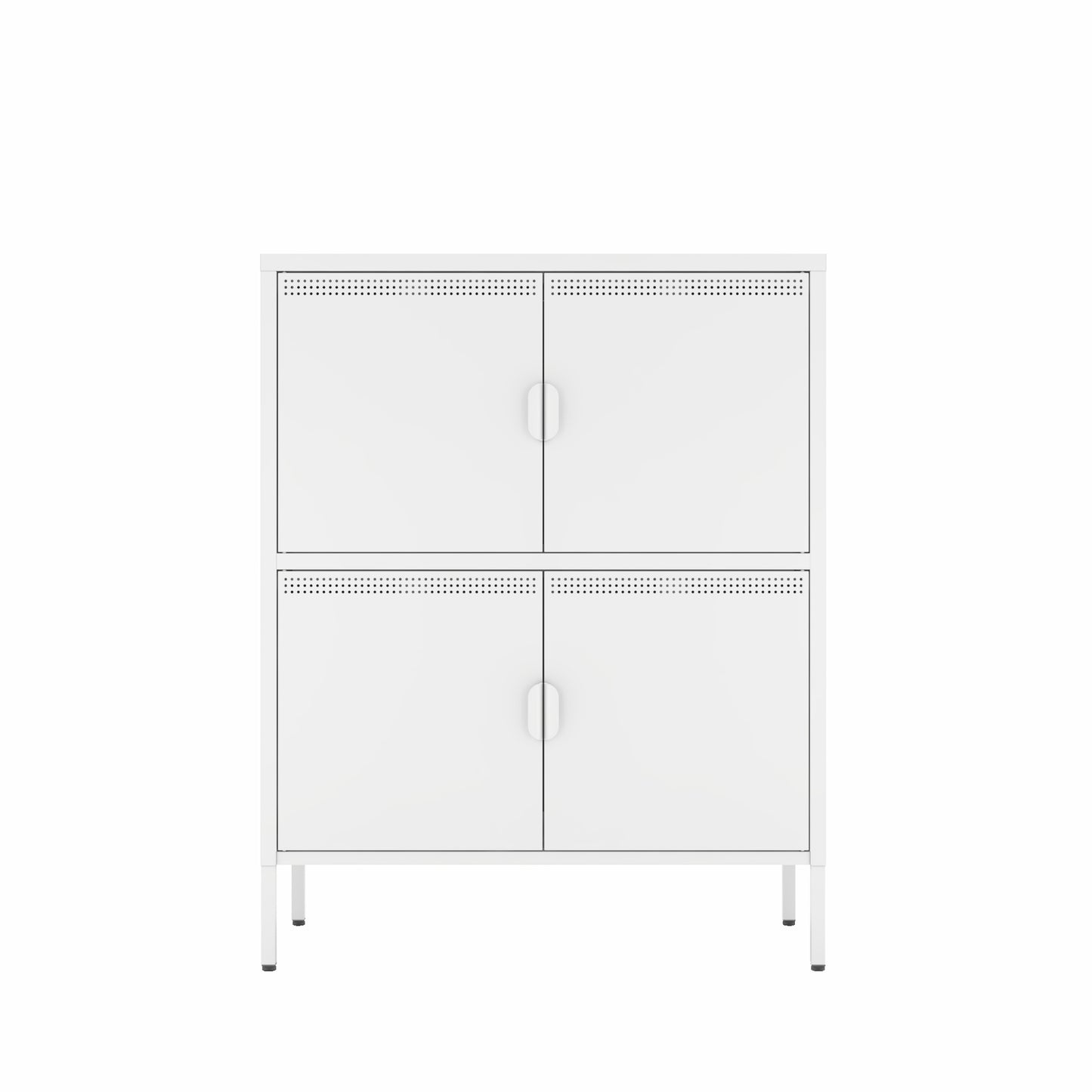 4 Door Metal Accent Storage Cabinet for Home Office,School,Garage