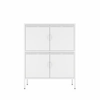 4 Door Metal Accent Storage Cabinet for Home Office,School,Garage