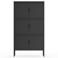 6 Door Metal Accent Storage Cabinet for Home Office,School,Garage