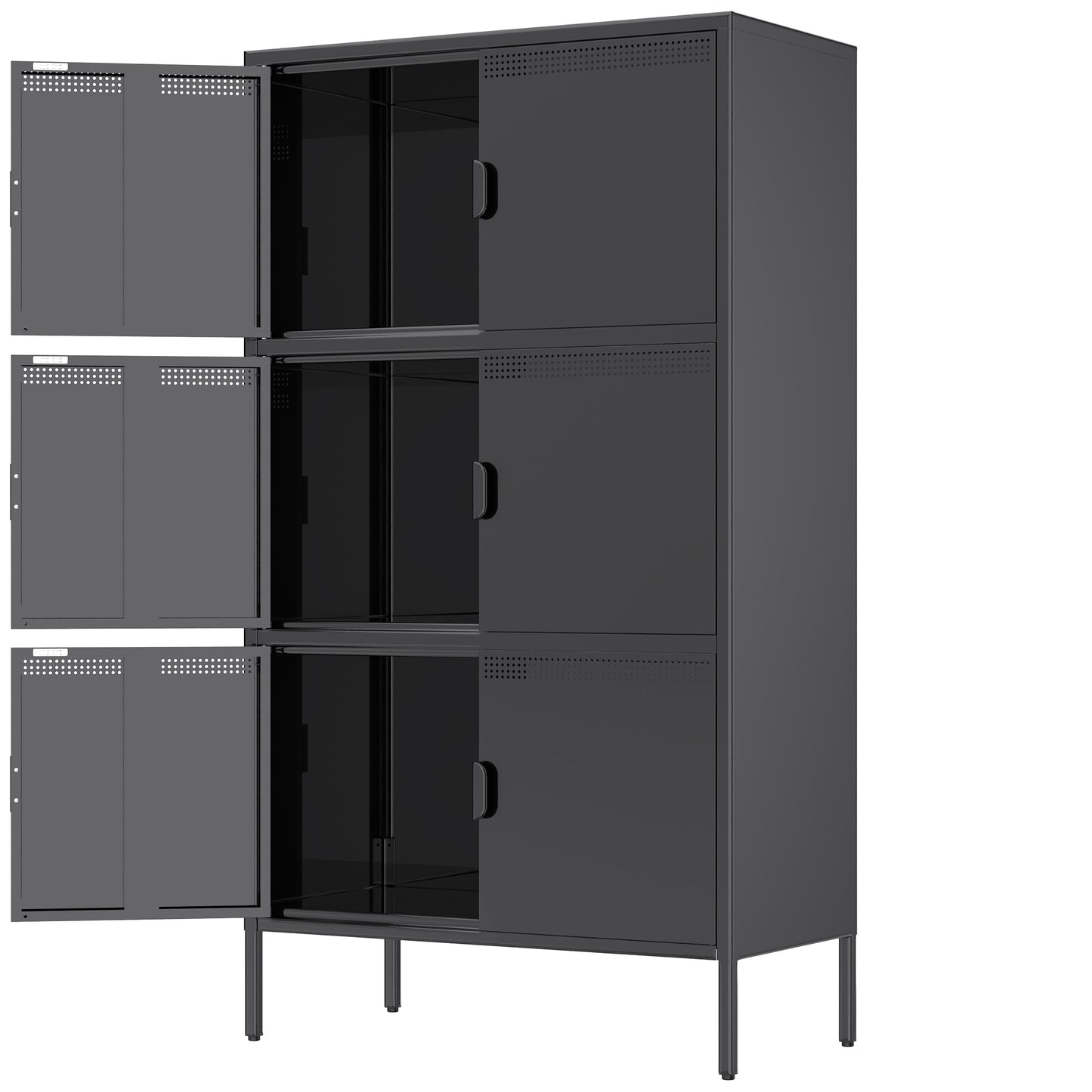 6 Door Metal Accent Storage Cabinet for Home Office,School,Garage