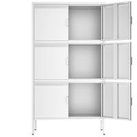 6 Door Metal Accent Storage Cabinet for Home Office,School,Garage