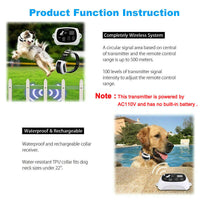 Wireless Electric Dog Fence Pet Containment System Shock Collars For 1 Dogs