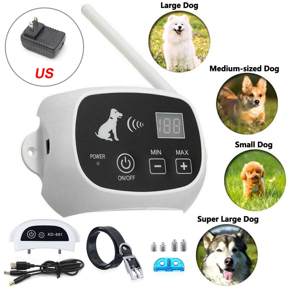 Wireless Electric Dog Fence Pet Containment System Shock Collars For 1 Dogs