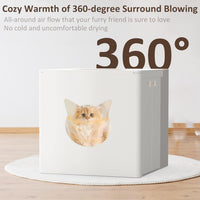 Cat Dryer Box, Automatic Pet Drying Box Portable Folding for Cats and Small Dogs, Dryer Box Dogs Cats Rabbits, Hair Grooming House Hands-Free Quick Blow Without Noise