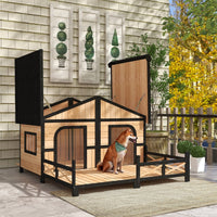 Dog House- Natural Wood