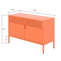 Metal Storage Locker Cabinet, Adjustable Shelves Free Standing Sideboard Steel Cabinets for Office,Home