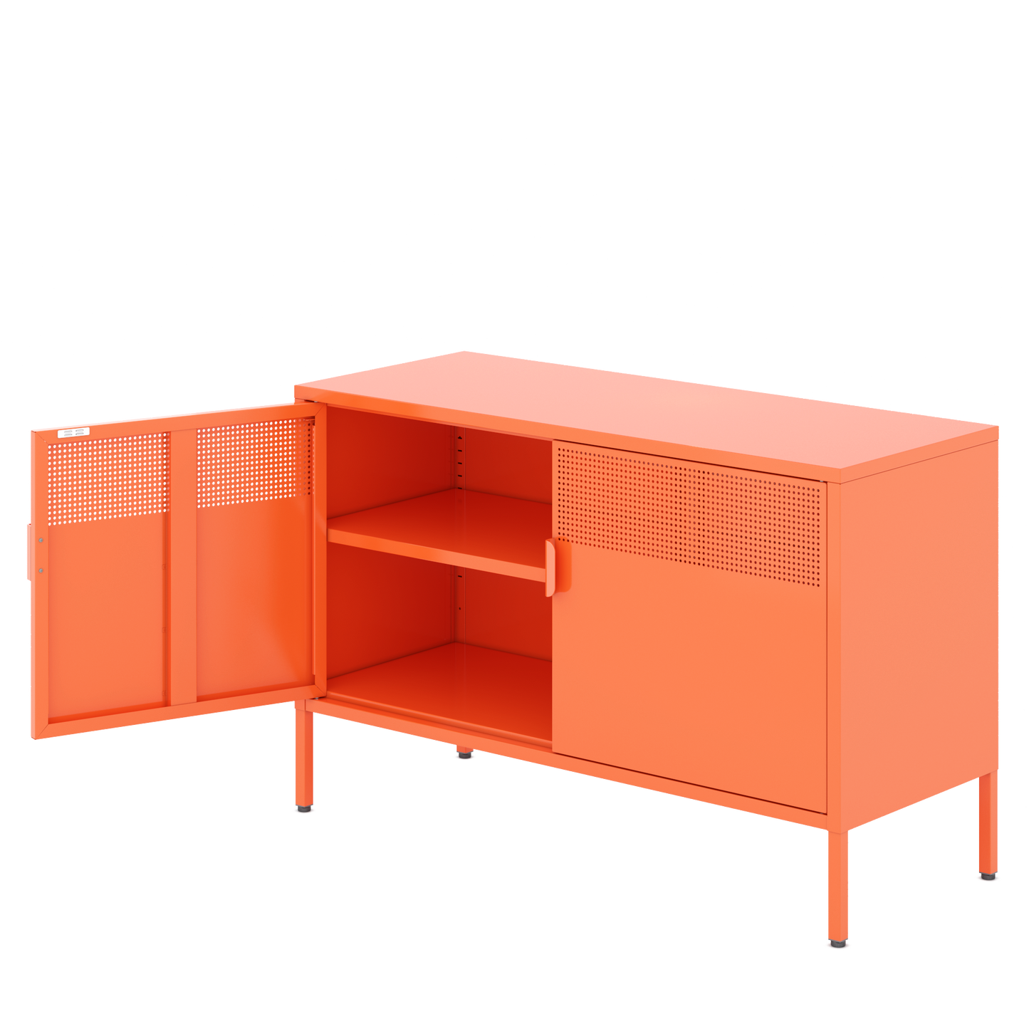 Metal Storage Locker Cabinet, Adjustable Shelves Free Standing Sideboard Steel Cabinets for Office,Home