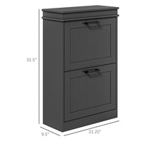 Shoe Storage Cabinet-Black