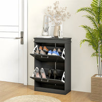 Shoe Storage Cabinet-Black