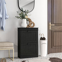 Shoe Storage Cabinet-Black