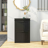 Shoe Storage Cabinet-Black