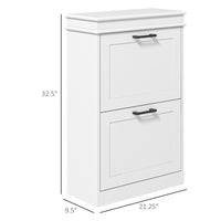 Shoe Storage Cabinet-White