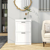 Shoe Storage Cabinet-White