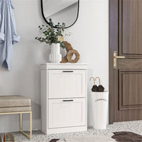 Shoe Storage Cabinet-White