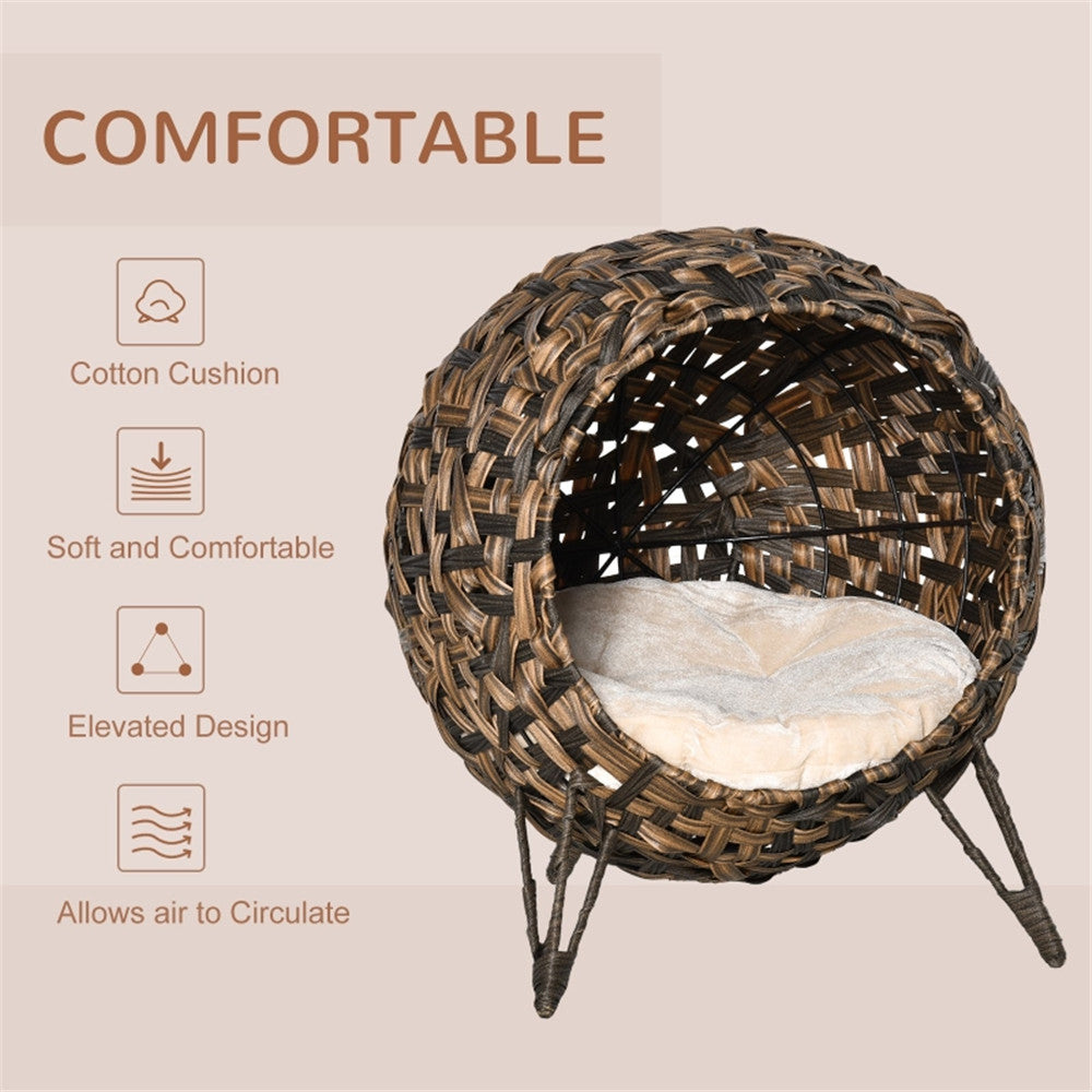 Cat Bed/Cat House -Brown