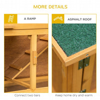 Solid Wood Rabbit Hutch