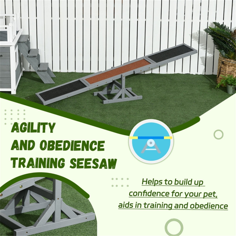 Wooden Dog Agility Seesaw