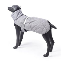 New Style Dog Winter Jacket with Waterproof Warm Polyester Filling Fabric-（Gary ，size XL）