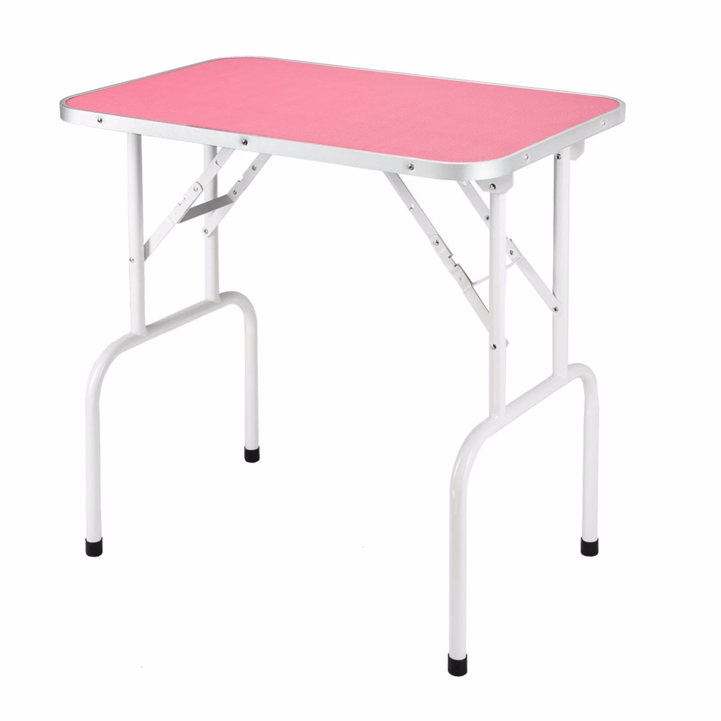 32" Foldable Pet Grooming Table with Adjustable Arm Pink