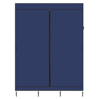 71" Portable Closet Wardrobe Clothes Rack Storage Organizer with Shelf Blue