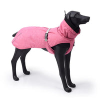 New Style Dog Winter Jacket with Waterproof Warm Polyester Filling Fabric-（pink, size M）